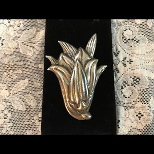 GOSSAMER MEXICO SILVER VINTAGE HANDMADE PIN BROOCH